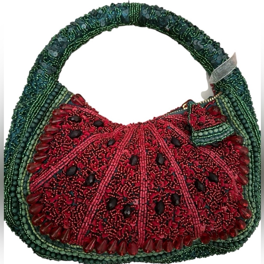 New TJ Maxx Marshalls Viral Handcrafted In India Beaded Watermelon Bag Purse